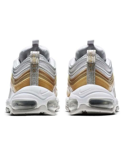 Nike White Air Max 9 'metallic Gold'