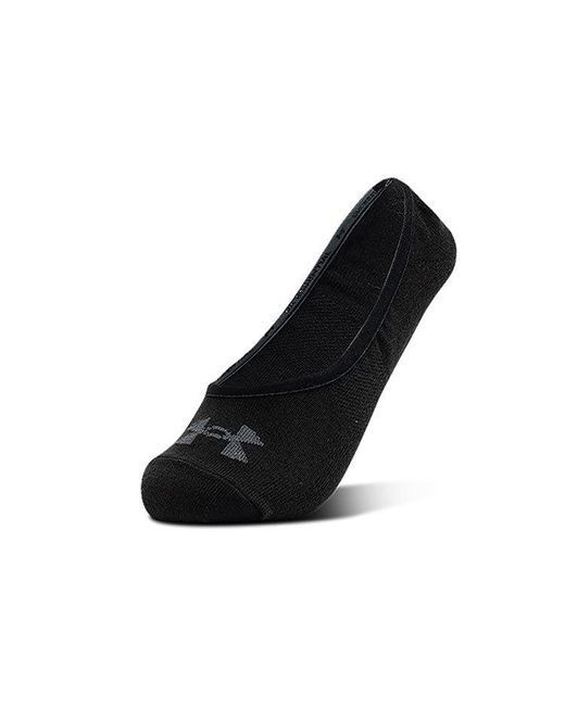 Under Armour Black Essential Lolo Liner Socks (3 Pack)