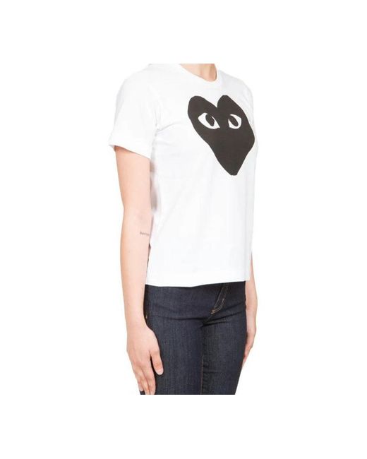 COMME DES GARÇONS PLAY White (Wmns) Heart Logo Tee