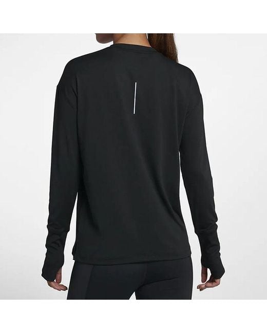Nike Blue (Wmns) Element Casual Sports Round Neck Long Sleeves Running Hoodie