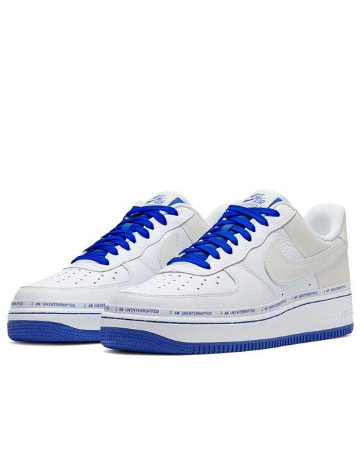 Nike Blue X Uninterrupted Air Force 1 Low Qs 'More Than' for men