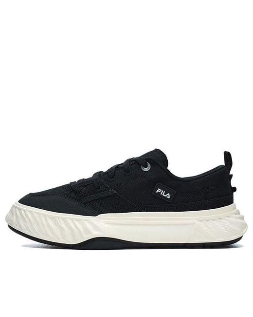 Fila Blue Canvas Low Nonslip Durable Shoes for men