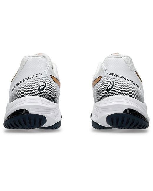 Asics White (Wmns) Netburner Ballistic Ff 3 Pure'
