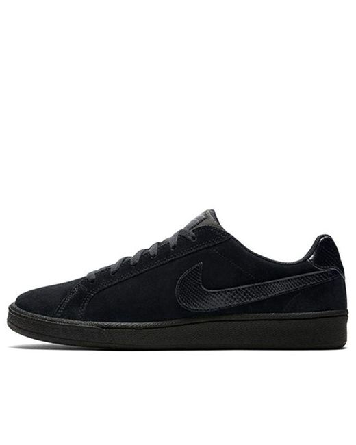 Nike Court Majestic Suede Low-top Sneakers Black for Men | Lyst