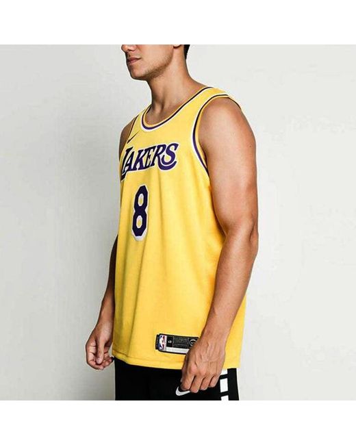Nike Yellow Sw Fan Edition Lakers Kobe No. 8 Season Team Limited Nba Jersey Basketball Jersey/Vest for men