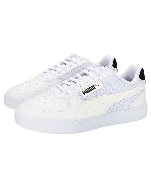 PUMA White Caven Logo Power for men