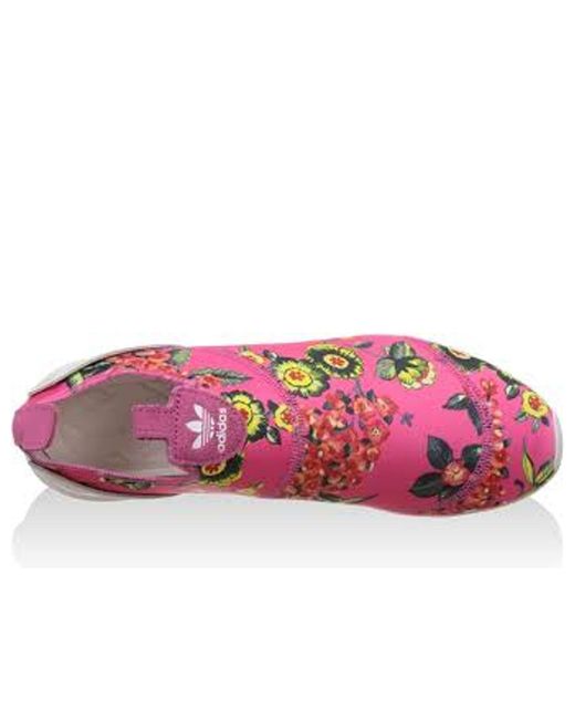 Adidas Pink (Wmns) Originals Zx Flux Smooth Slip On