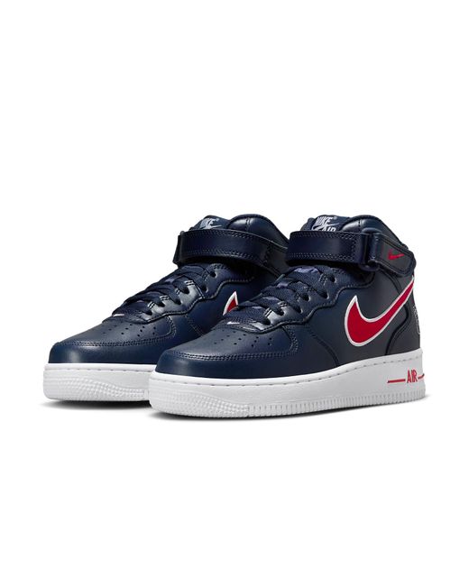 Nike Blue (Wmns) Air Force 1 Mid 'Houston Comets Four-Peat'