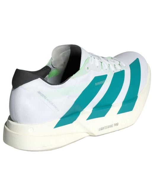 Adidas Blue Adizero Adios Pro 4 Shoes for men