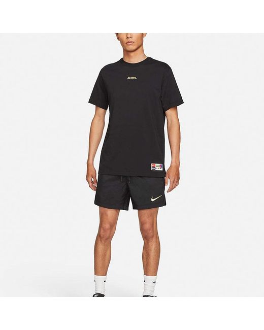 Nike Black F.C. Soccer/Football Athleisure Casual Sports Lightweight Woven Shorts for men