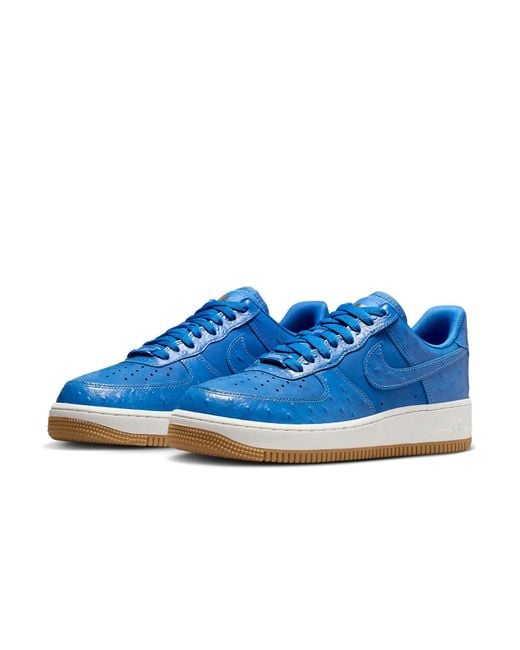 Nike Blue (Wmns) Air Force 1 '07 Lx Ostrich'