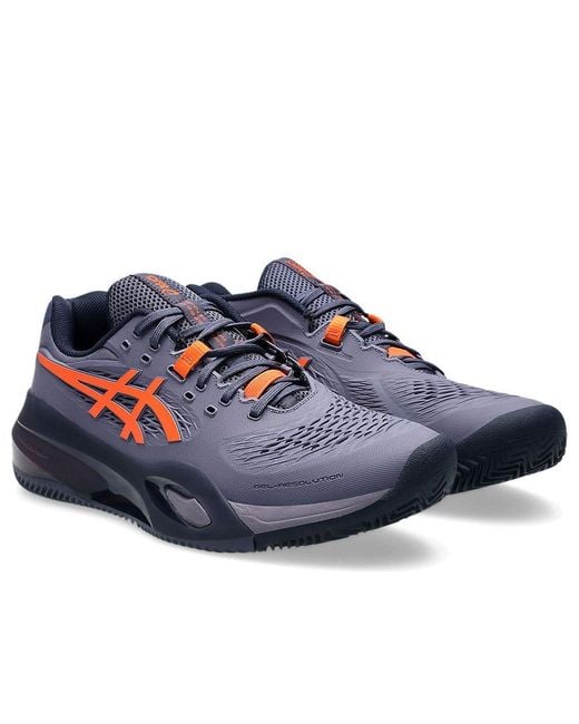 Asics Blue Gel-Resolution X Clay 'Greyish Nova' for men