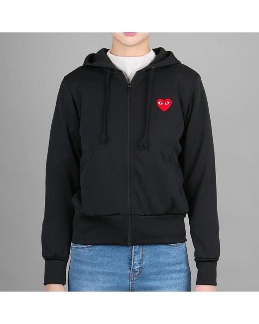 COMME DES GARÇONS PLAY Blue (Wmns) Zip Hooded Jacket