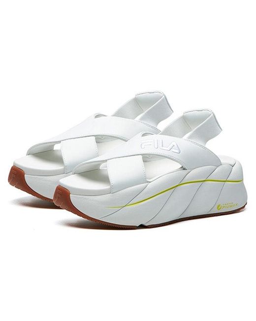 Fila White (Wmns) Sports Sandals For Bright