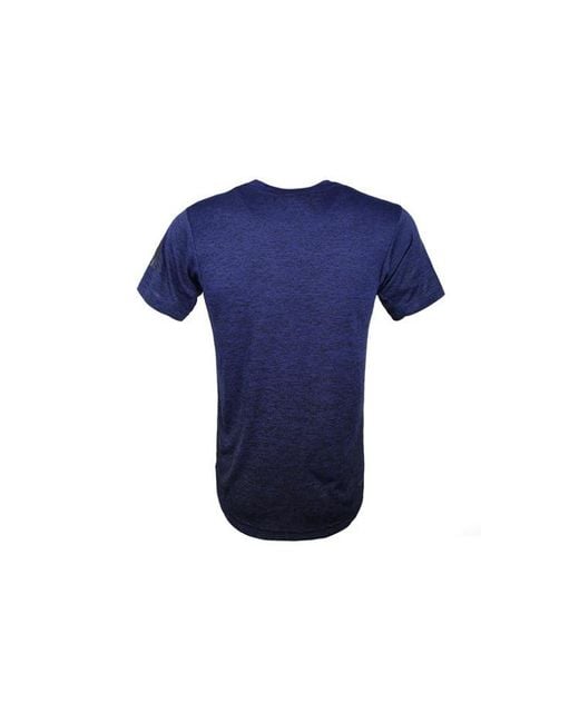 Adidas Blue Freelift Gradi Gradient Training Sports Short Sleeve for men
