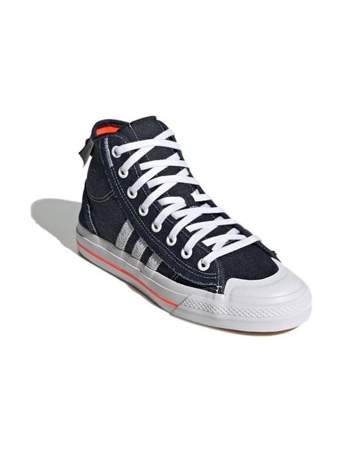 Adidas Blue Nizza Hi Rf Denim' for men