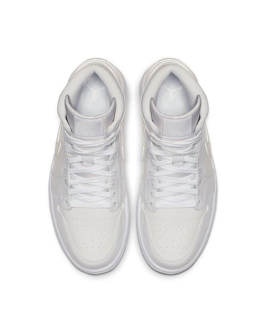Nike White (Wmns) 1 Mid Patent 'Triple'