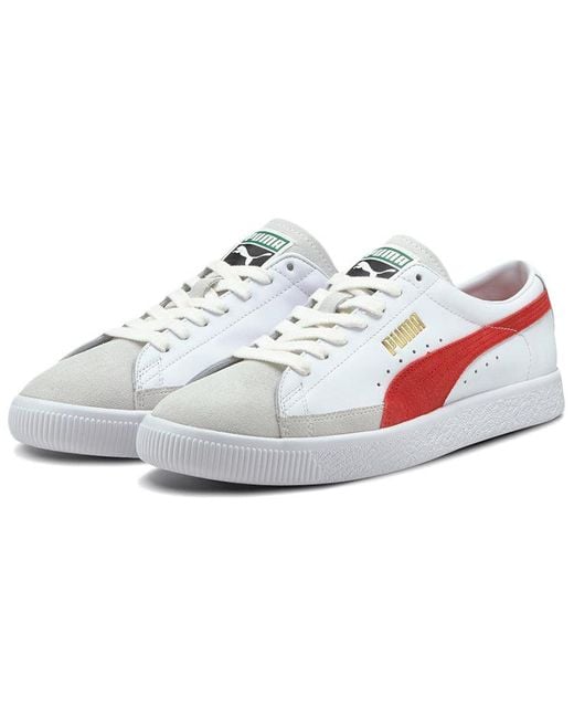PUMA White Basket Vtg Casual Shoes for men