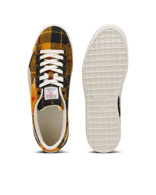 PUMA Brown X Harris Tweed Suede Vintage 'Tartan' for men