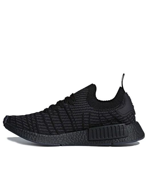 Adidas Black Nmd_R1 Primeknit Stlt 'Triple' for men