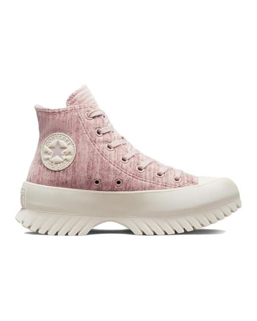 Converse Brown Chuck Taylor All Star Lugged 2.0 High 'Striped Knit for men