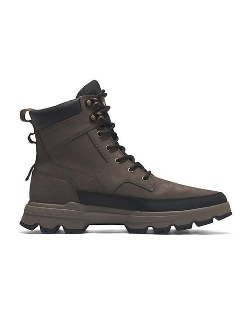 Timberland Black Originals Ultra Greenstride Waterproof Boots 'Dark Nubuck' for men