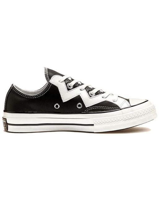 Converse Black (Wmns) Chuck 1970S Mission-V Low Top Jagged Stripe