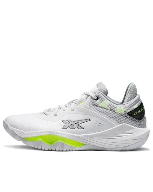 Asics White Nova Surge Low Neon' for men