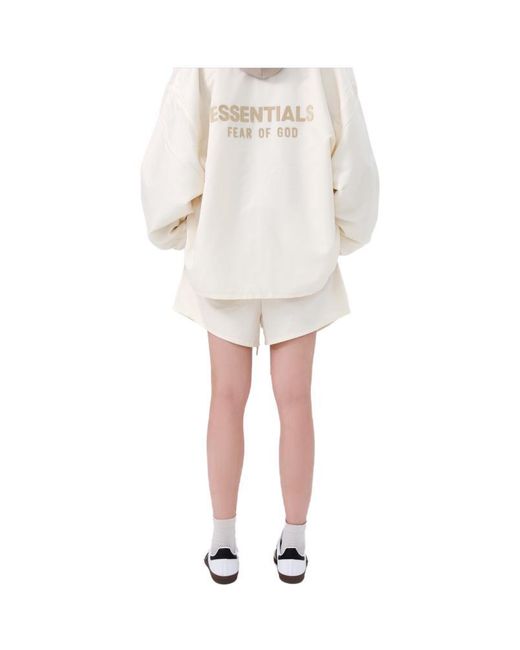 Fear Of God Natural Fw23 Running Shorts 'Cloud Dancer' for men