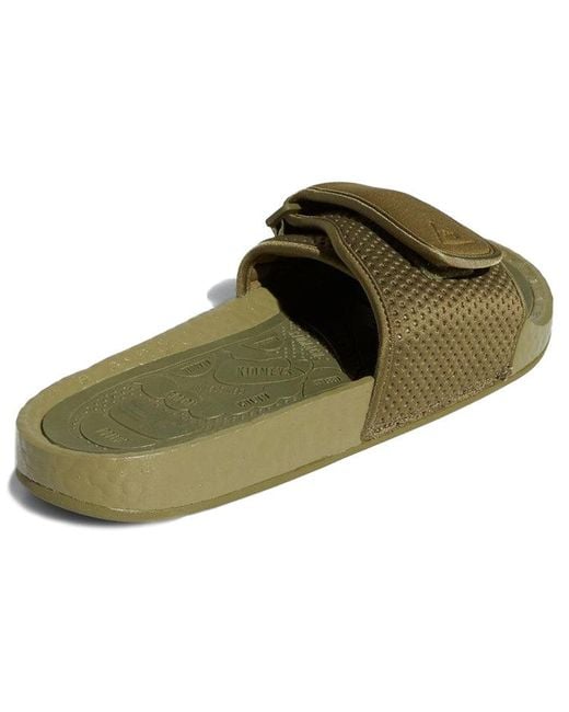 Adidas Green X Pharrell Boost Slides Cargo' for men