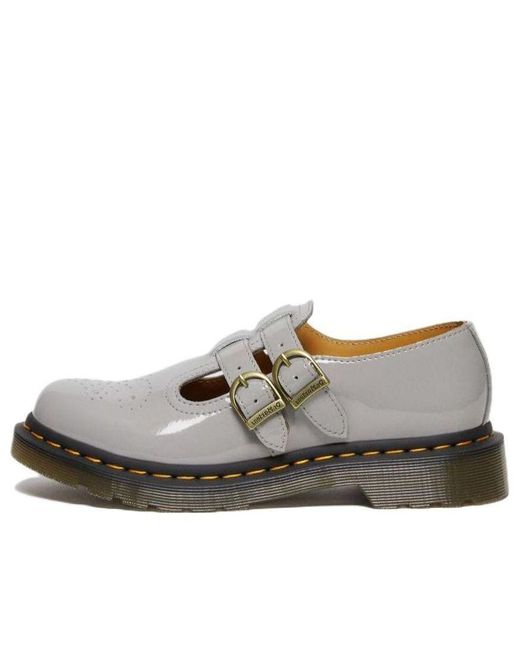 Dr. Martens Gray 8065 Patent Leather Mary Jane