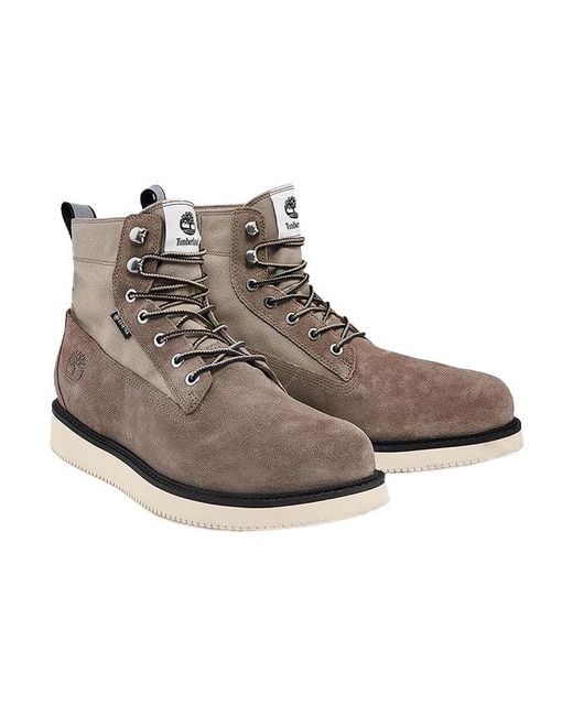 Timberland Brown Vibram 6 Inch Premium Wide Fit Boots for men