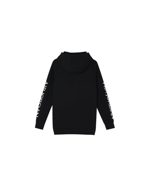 Nike Black Jumpman Classics Logo Casual Sports Breathable Hoodie Jacket for men