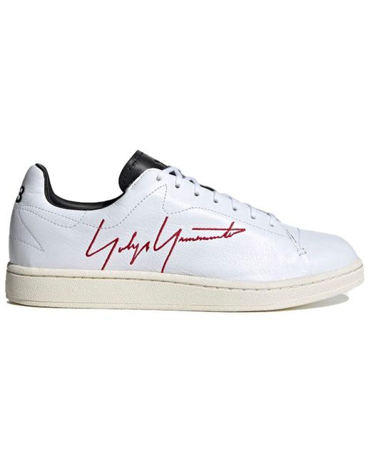 Adidas White Y-3 Yohji Court Shoes for men