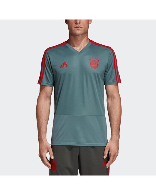 Adidas Blue Fcb Tr Jsy Casual Sports Bayern Munich Soccer for men