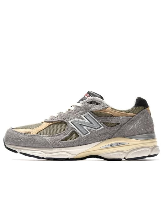 New Balance Gray Teddy Santis X 990V3 Made for men