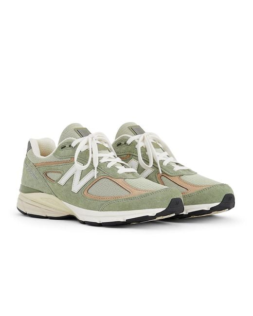 New Balance White 990 V4 Made for men