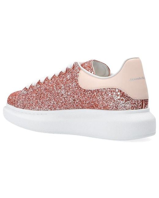 McQueen Pink (Wmns) Oversized Glitter Sneaker