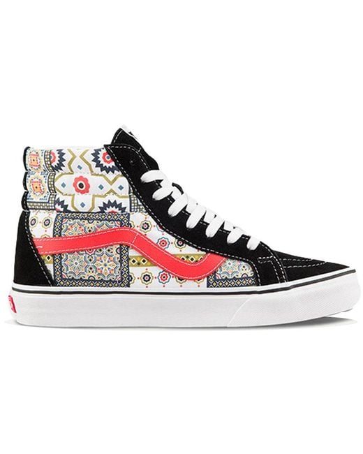Vans Black Sk8-Hi Reissue 'Moroccan Tile Check for men