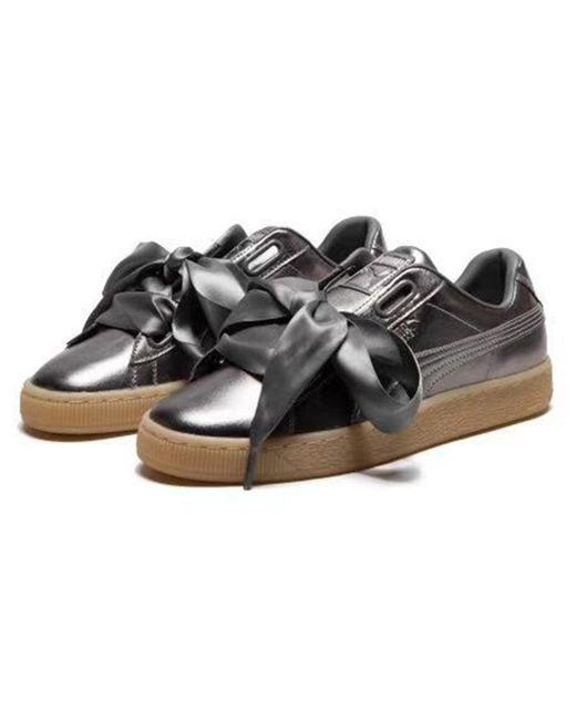PUMA Brown (Wmns) Basket Heart Luxe