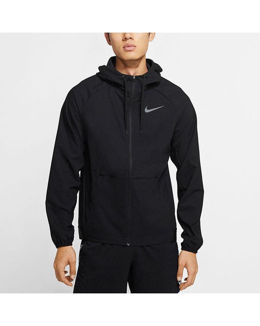 Nike Blue Flex Full-Length Zipper Cardigan Woven Sports Jacket for men