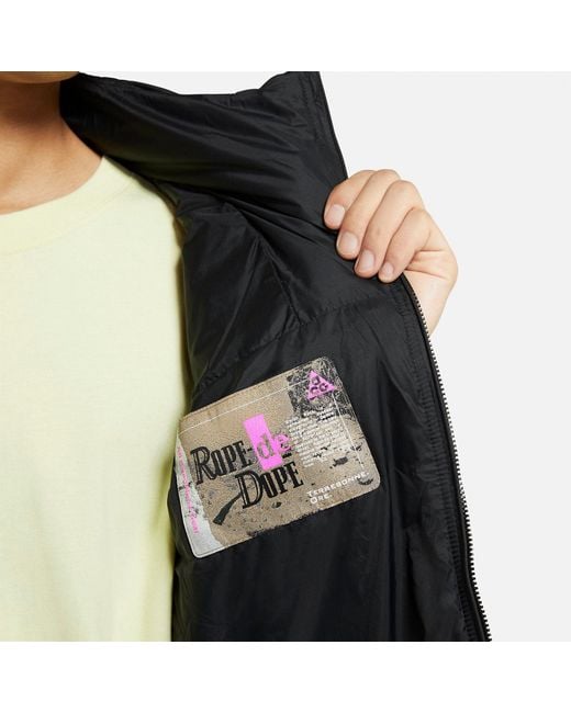 Nike Black Acg "Rope De Dope" Packable Vest for men