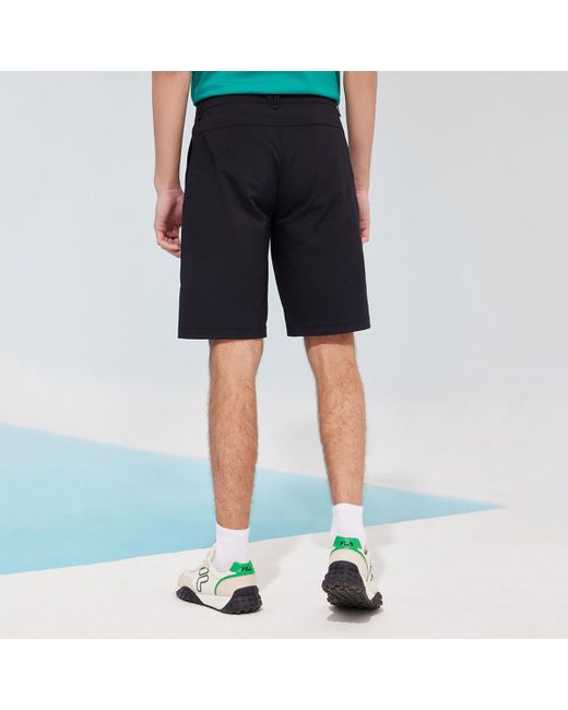 Fila Black Loose Breathable Casual Woven Shorts for men