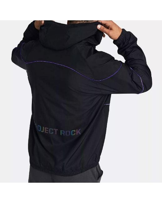 Under Armour Blue Project Rock Anorak Jacket for men