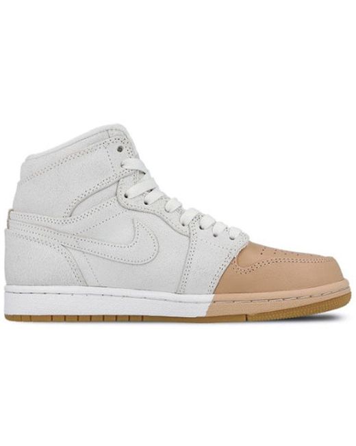 Nike White (Wmns) 1 Retro High Premium 'Dipped Toe'