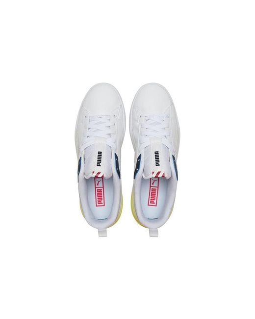PUMA White Suede Bloc Pear' for men