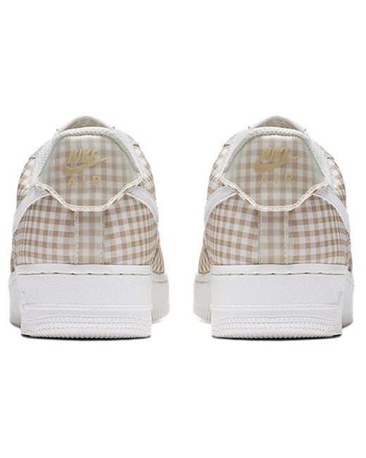 Nike White (Wmns) Air Force 1 Low Qs 'Gingham Pack