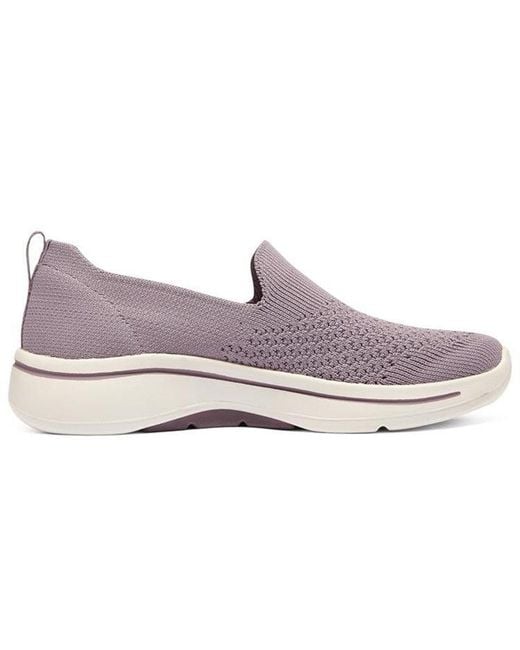 Skechers Pink (Wmns) Go Walk Arch Fit Slip On 'Taupe'