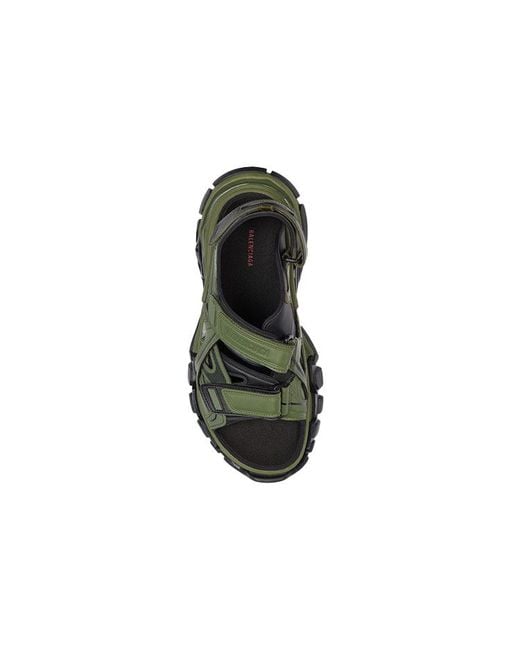 Balenciaga Green Track Sandal 'Khaki' for men
