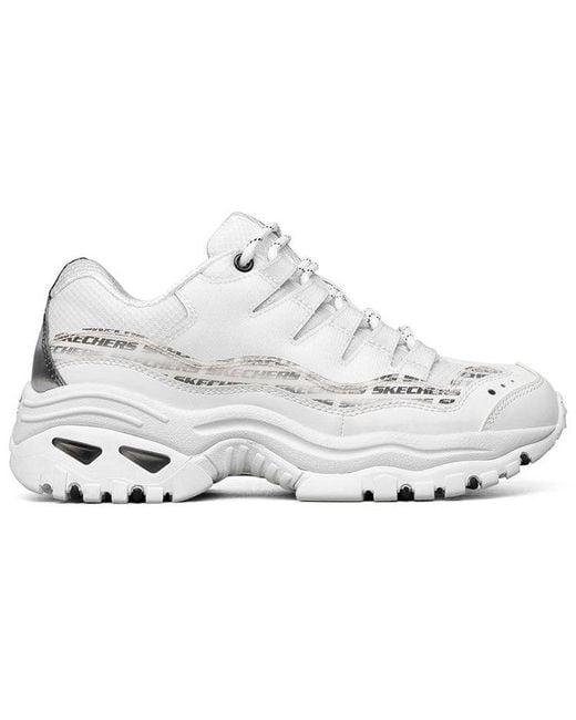 Skechers White (Wmns) Energy Low Top Running Shoes